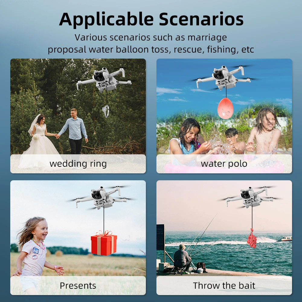BRDRC-sistema Airdrop para DJI - Dji Drone Mini 4 Pro reseña y precio