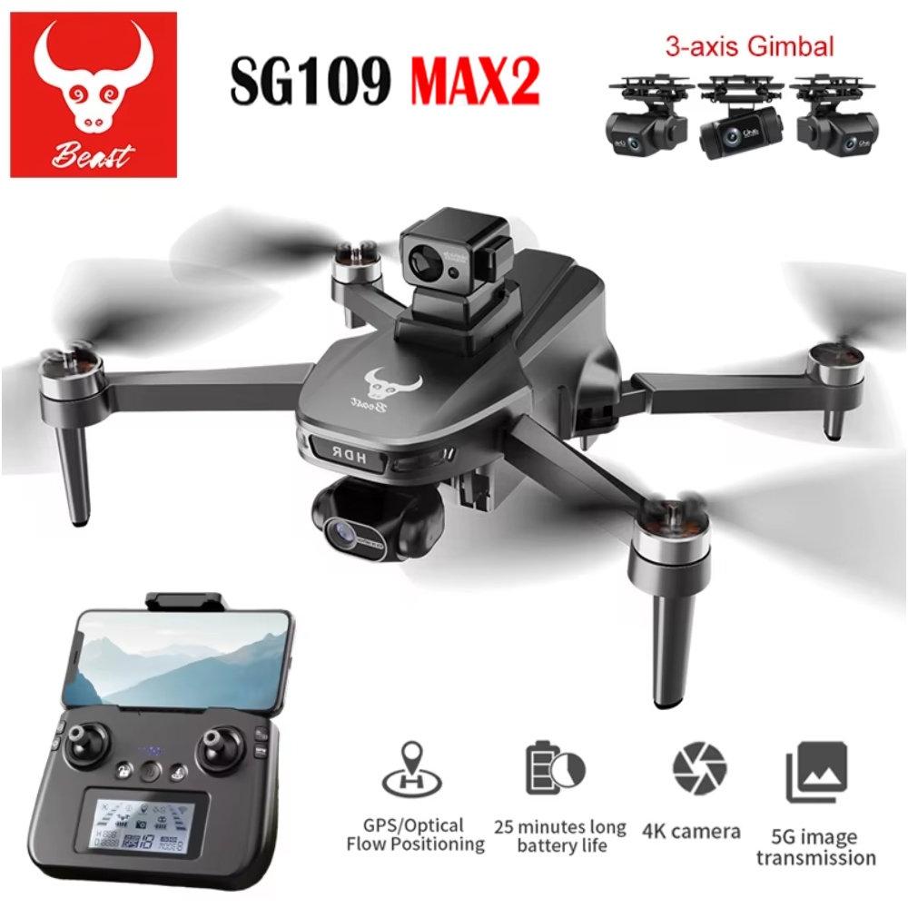 SG109 MAX2 Dron profesional co - Drone Gimbal reseña y precio