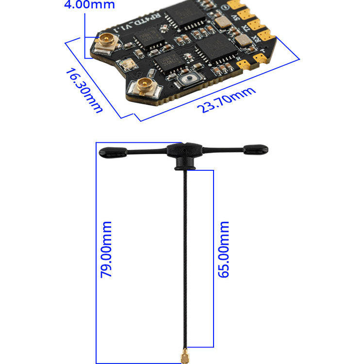 Receptor RadioMaster RP4TD Exp - Drone Power Distribution Board reseña y precio