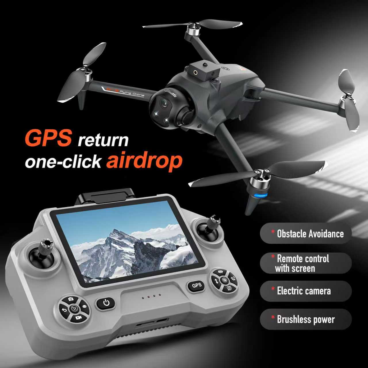 Dron Cuatricóptero FPV GPS YL0 - Drone Gps Mount reseña y precio